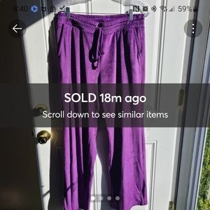 NYC Velour Pants with sleeveless top